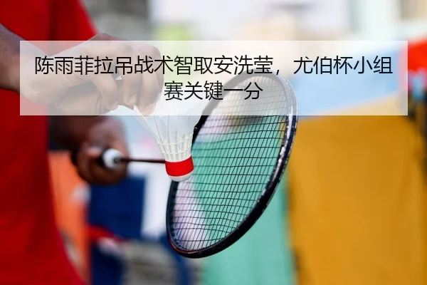 陈雨菲拉吊战术智取安洗莹，尤伯杯小组赛关键一分