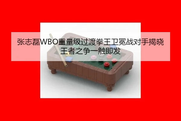 张志磊WBO重量级过渡拳王卫冕战对手揭晓 王者之争一触即发